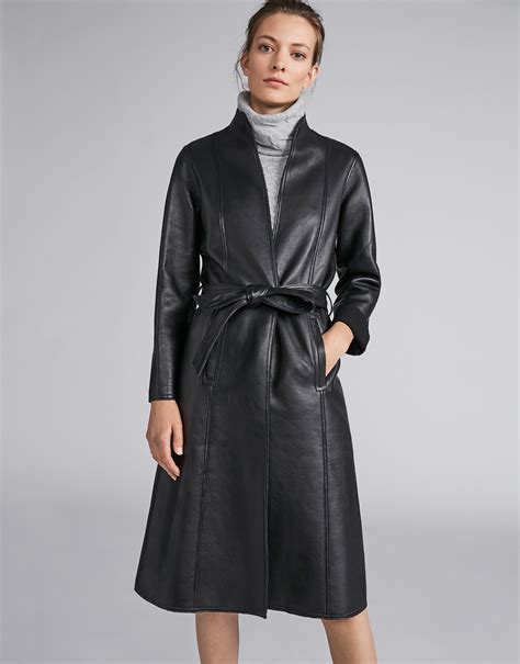 Abrigo piel mujer negro PenalbaWeb.com