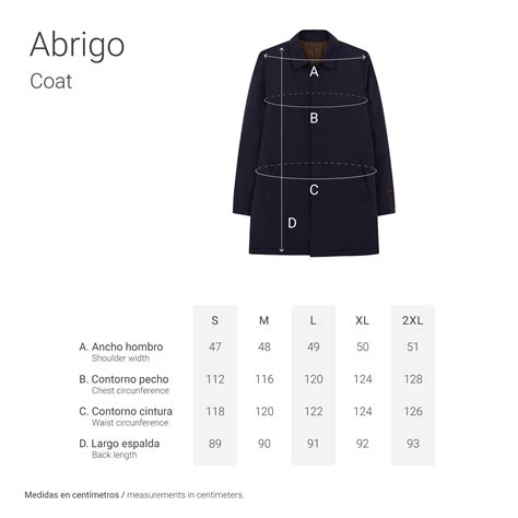 Abrigo talla PenalbaWeb.com