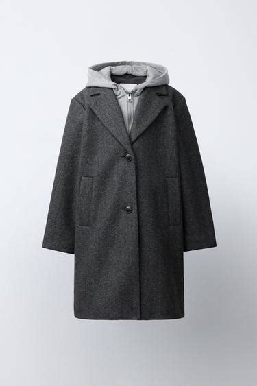 Abrigo zara gris capucha PenalbaWeb.com