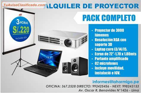 Alquiler proyector PenalbaWeb.com