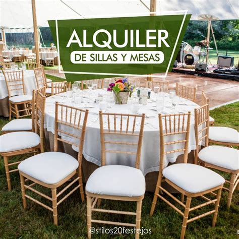 Alquiler de sillas y mesas para fiestas PenalbaWeb.com