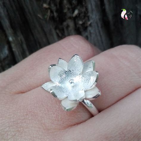 Anillo flor plata PenalbaWeb.com