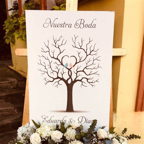 Arbol de huellas boda PenalbaWeb.com