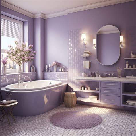 Bathroom purple PenalbaWeb.com