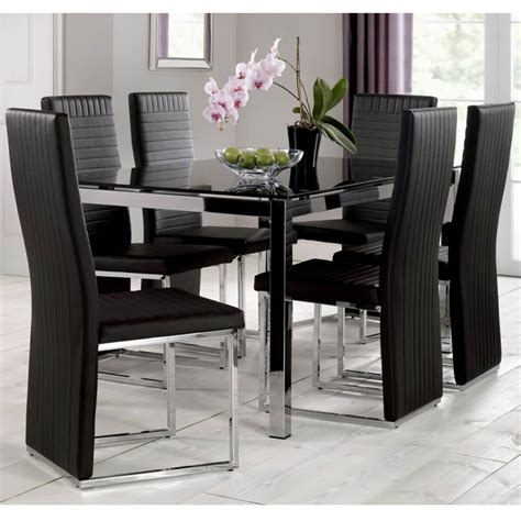 Black table 6 chairs PenalbaWeb.com