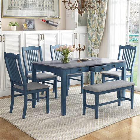 Blue kitchen table PenalbaWeb.com