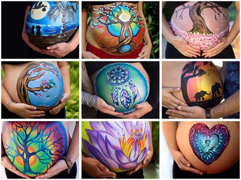 Body paint embarazadas PenalbaWeb.com