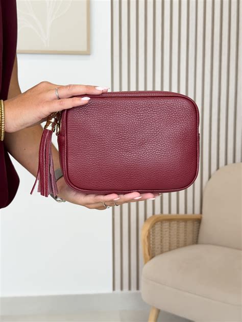 Bolso granate piel PenalbaWeb.com