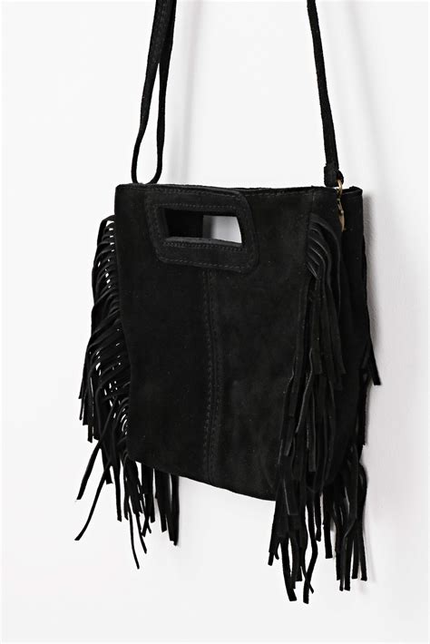 Bolso negro flecos PenalbaWeb.com