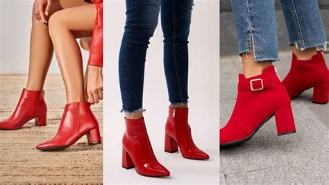 Botines rojos de tacon PenalbaWeb.com