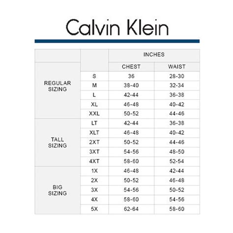 Calvin klein sizes PenalbaWeb.com
