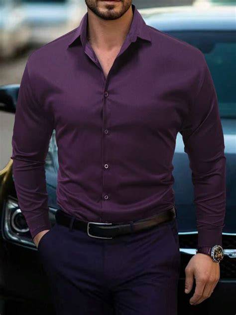 Camisa morada hombre PenalbaWeb.com