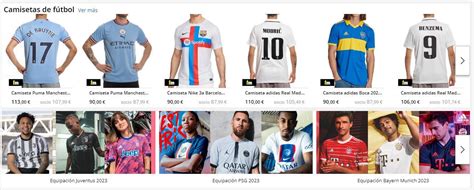 Camisetas de futbol  por internet PenalbaWeb.com