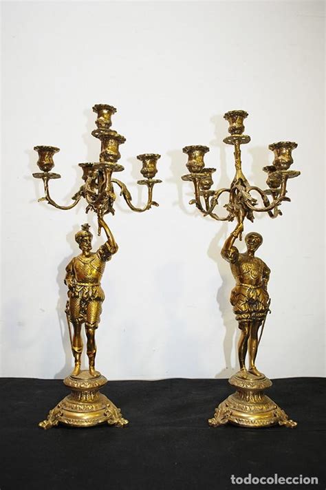 Candelabros antiguos bronce PenalbaWeb.com