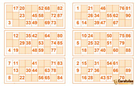 Cartones de bingo PenalbaWeb.com