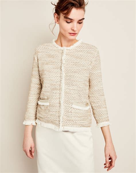 Chaqueta corta mujer beige PenalbaWeb.com