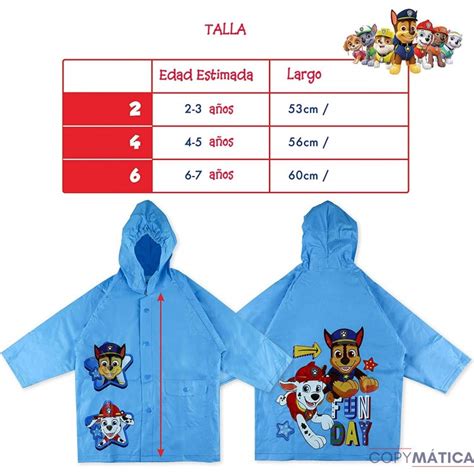 Chubasquero talla PenalbaWeb.com