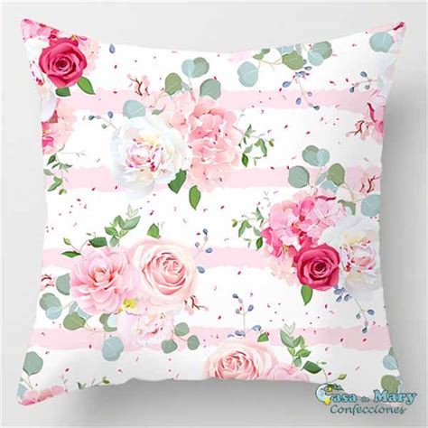 Cojin estampado rosas PenalbaWeb.com