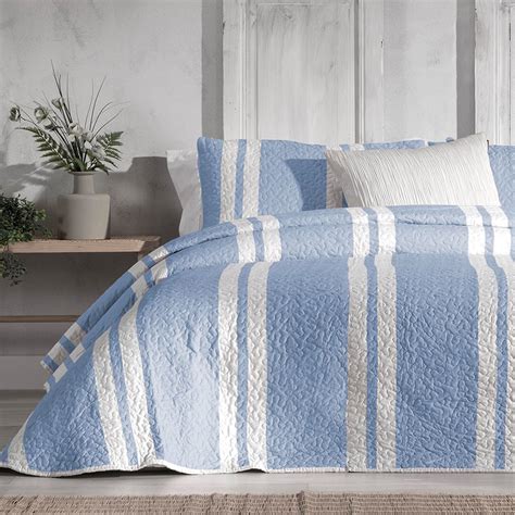 Colcha azul blanco PenalbaWeb.com