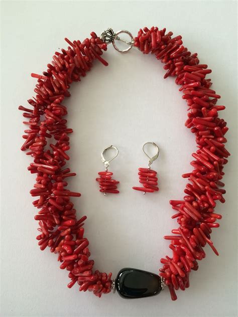 Collar coral plata PenalbaWeb.com