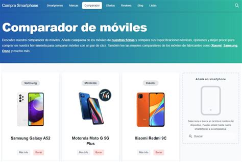 Comparador de  moviles PenalbaWeb.com