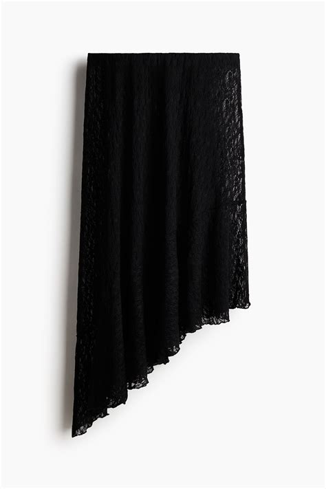 Falda asimetrica negro PenalbaWeb.com