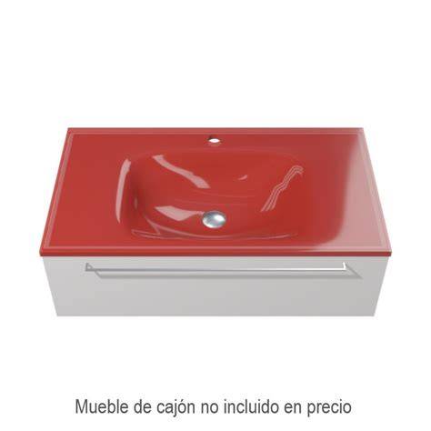 Lavabo cristal rojo PenalbaWeb.com