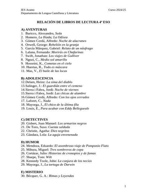Libros lectura 2 eso PenalbaWeb.com