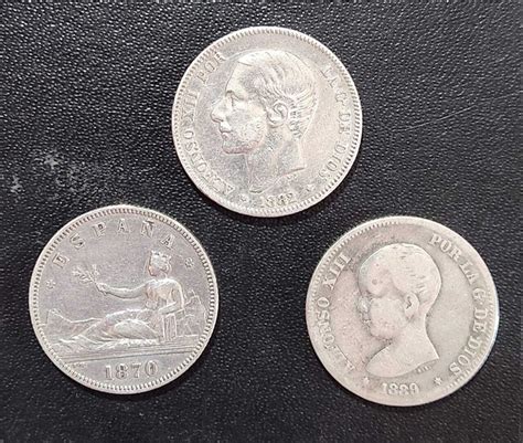 Lote monedas plata PenalbaWeb.com