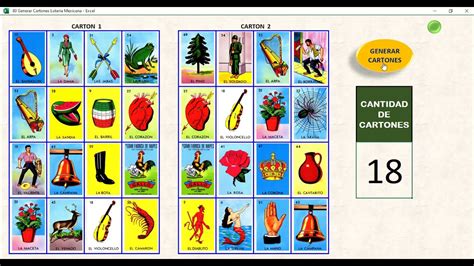 Loteria cartones PenalbaWeb.com