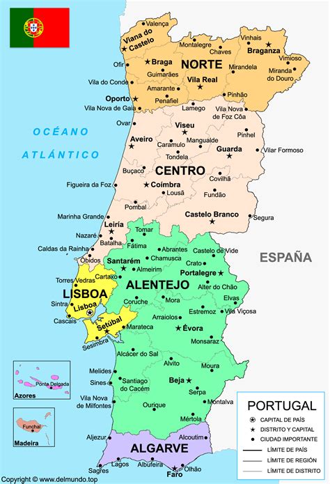 Mapa portugal PenalbaWeb.com