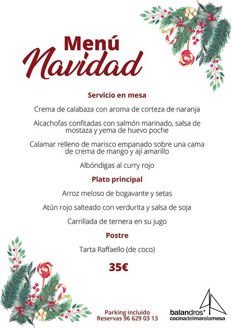 Menus de navidad PenalbaWeb.com