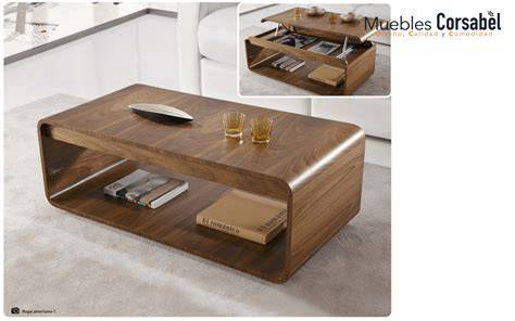 Mesa centro nogal PenalbaWeb.com
