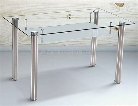 Mesa cristal acero PenalbaWeb.com