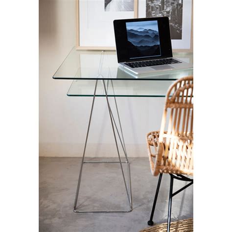 Mesa cristal escritorio PenalbaWeb.com