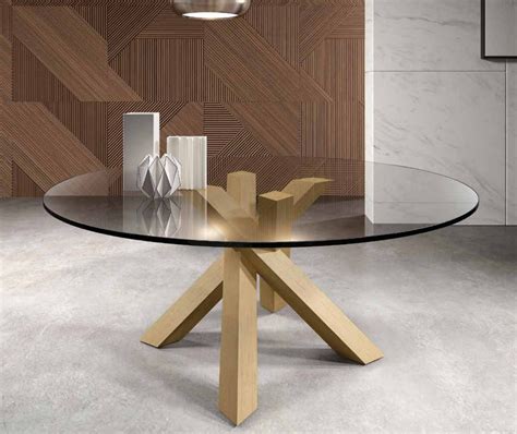 Mesa cristal redonda PenalbaWeb.com