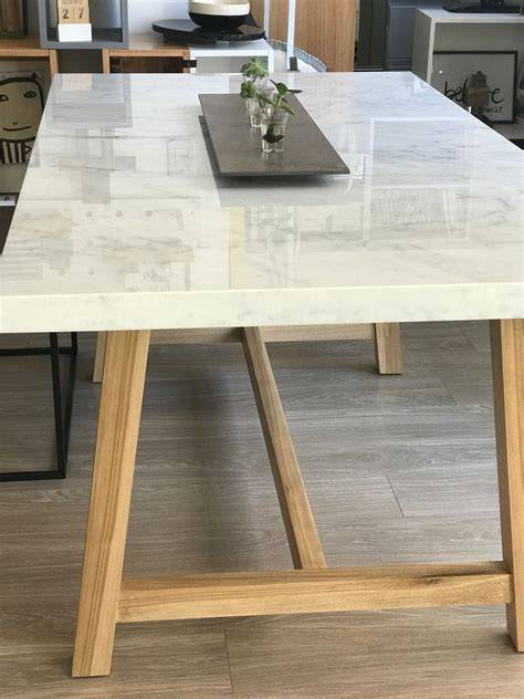 Mesa madera marmol PenalbaWeb.com