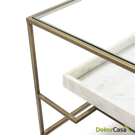 Mesa salon cristal marmol PenalbaWeb.com