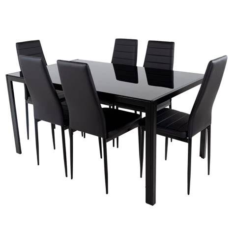 Mesa sillas negro PenalbaWeb.com