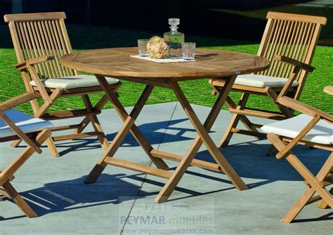 Mesa teka jardin PenalbaWeb.com