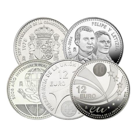 Monedas plata 12 euros PenalbaWeb.com