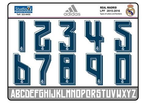Numeros real madrid PenalbaWeb.com