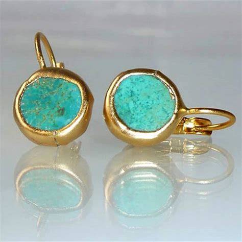 Pendientes turquesa oro PenalbaWeb.com