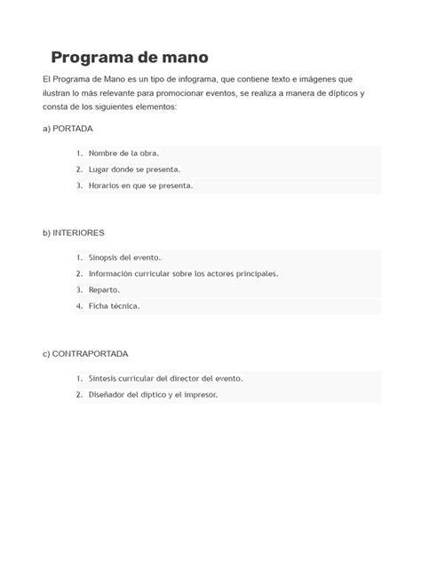 Programa mano PenalbaWeb.com