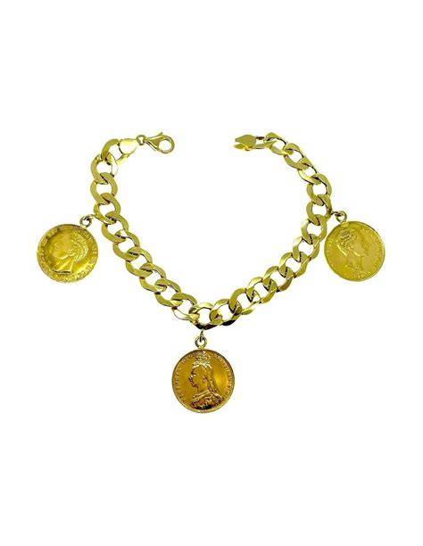 Pulsera monedas oro PenalbaWeb.com