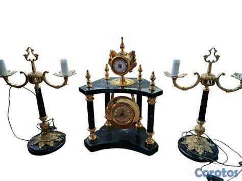 Reloj candelabros juego PenalbaWeb.com