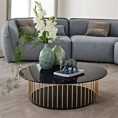Round glass coffee table PenalbaWeb.com