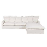 Sofa cheslong blanco PenalbaWeb.com