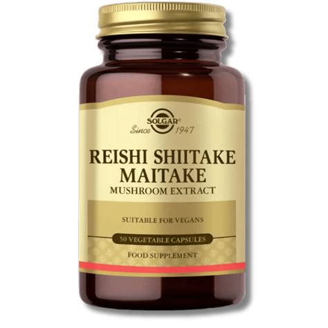 Solgar reishi shiitake maitake PenalbaWeb.com