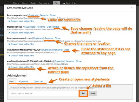Stylesheets PenalbaWeb.com
